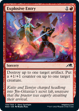 Explosive Entry : 139/302 KAMIGAWA NEON DYNASTY - Magic the Gathering Single Card Explosive Entry : 139/302 KAMIGAWA NEON DYNASTY - Magic the Gathering Single Card