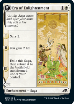 Era of Enlightenment // Hand of Enlightenment : 011/302 KAMIGAWA NEON DYNASTY - Magic the Gathering Single Card