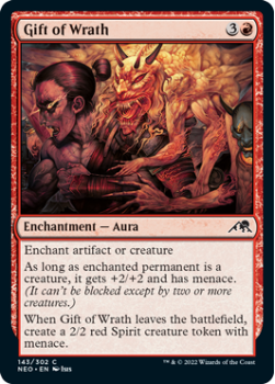 Gift of Wrath (FOIL) : 143/302 KAMIGAWA NEON DYNASTY - Magic the Gathering Single Card