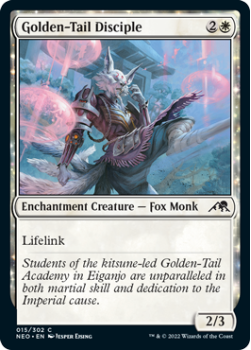 Golden-Tail Disciple : 015/302 KAMIGAWA NEON DYNASTY - Magic the Gathering Single Card
