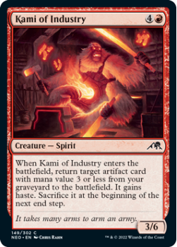Kami of Industry (FOIL) : 149/302 KAMIGAWA NEON DYNASTY - Magic the Gathering Single Card