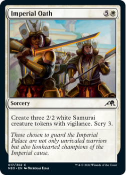 Imperial Oath : 017/302 KAMIGAWA NEON DYNASTY - Magic the Gathering Single Card