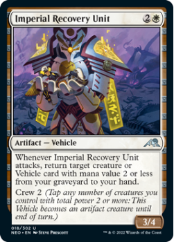 Imperial Recovery Unit (FOIL) : 018/302 KAMIGAWA NEON DYNASTY - Magic the Gathering Single Card