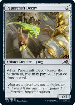 Papercraft Decoy : 253/302 KAMIGAWA NEON DYNASTY - Magic the Gathering Single Card