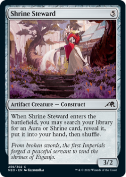 Shrine Steward : 259/302 KAMIGAWA NEON DYNASTY - Magic the Gathering Single Card