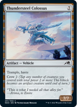 Thundersteel Colossus : 261/302 KAMIGAWA NEON DYNASTY - Magic the Gathering Single Card