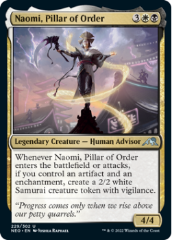 Naomi, Pillar of Order : 229/302 KAMIGAWA NEON DYNASTY - Magic the Gathering Single Card