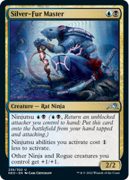 Silver-Fur Master (FOIL) : 236/302 KAMIGAWA NEON DYNASTY - Magic the Gathering Single Card