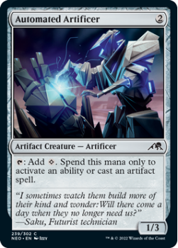 Automated Artificer : 239/302 KAMIGAWA NEON DYNASTY - Magic the Gathering Single Card