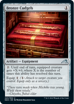 Bronze Cudgels : 240/302 KAMIGAWA NEON DYNASTY - Magic the Gathering Single Card
