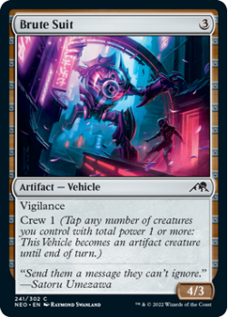 Brute Suit : 241/302 KAMIGAWA NEON DYNASTY - Magic the Gathering Single Card