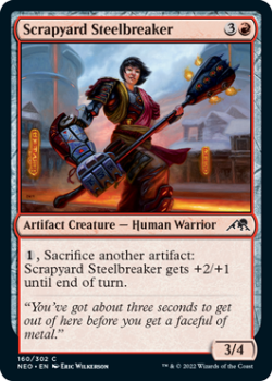 Scrapyard Steelbreaker : 160/302 KAMIGAWA NEON DYNASTY - Magic the Gathering Single Card
