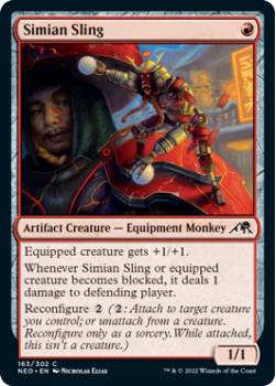 Simian Sling : 163/302 KAMIGAWA NEON DYNASTY - Magic the Gathering Single Card