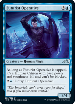 Futurist Operative : 053/302 KAMIGAWA NEON DYNASTY - Magic the Gathering Single Card