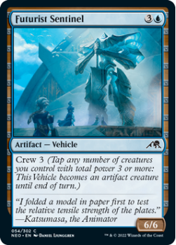 Futurist Sentinel : 054/302 KAMIGAWA NEON DYNASTY - Magic the Gathering Single Card