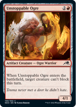 Unstoppable Ogre : 169/302 KAMIGAWA NEON DYNASTY - Magic the Gathering Single Card