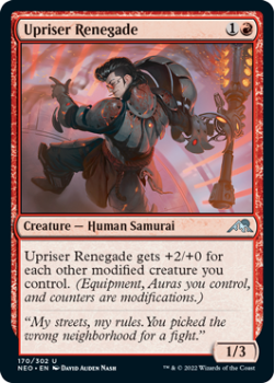 Upriser Renegade : 170/302 KAMIGAWA NEON DYNASTY - Magic the Gathering Single Card