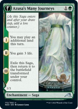Azusa's Many Journeys // Likeness of the Seeker : 172/302 KAMIGAWA NEON DYNASTY - Magic the Gathering Single Card
