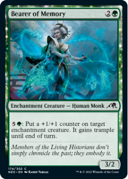 Bearer of Memory : 174/302 KAMIGAWA NEON DYNASTY - Magic the Gathering Single Card