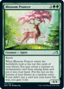 Blossom Prancer : 175/302 KAMIGAWA NEON DYNASTY - Magic the Gathering Single Card