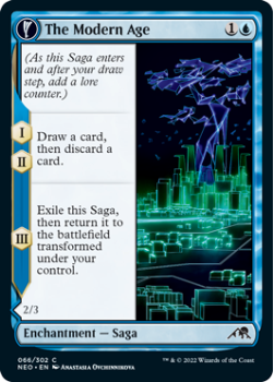 The Modern Age // Vector Glider : 066/302 KAMIGAWA NEON DYNASTY - Magic the Gathering Single Card