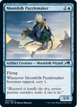 Moonfolk Puzzlemaker : 068/302 KAMIGAWA NEON DYNASTY - Magic the Gathering Single Card