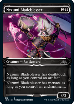 Nezumi Bladeblesser (SHOWCASE) : 318 KAMIGAWA NEON DYNASTY - Magic the Gathering Single Card