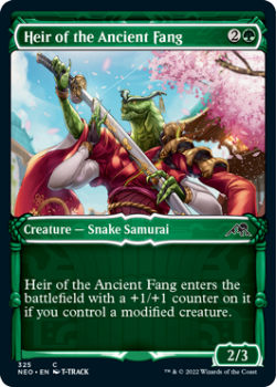 Heir of the Ancient Fang (SHOWCASE) : 325 KAMIGAWA NEON DYNASTY - Magic the Gathering Single Card