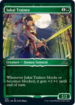 Jukai Trainee (SHOWCASE) : 326 KAMIGAWA NEON DYNASTY - Magic the Gathering Single Card