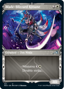Blade-Blizzard Kitsune (SHOWCASE) : 331 KAMIGAWA NEON DYNASTY - Magic the Gathering Single Card