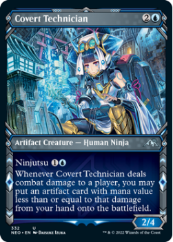 Covert Technician (SHOWCASE) : 332 KAMIGAWA NEON DYNASTY - Magic the Gathering Single Card