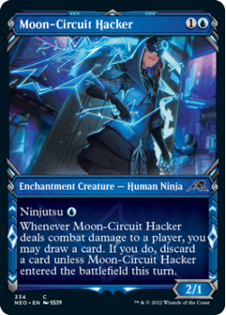 Moon-Circuit Hacker (SHOWCASE) : 334 KAMIGAWA NEON DYNASTY - Magic the Gathering Single Card