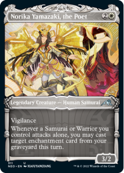 Norika Yamazaki, the Poet (SHOWCASE) : 311 KAMIGAWA NEON DYNASTY - Magic the Gathering Single Card