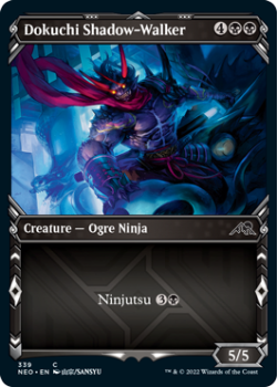 Dokuchi Shadow-Walker (SHOWCASE) : 339 KAMIGAWA NEON DYNASTY - Magic the Gathering Single Card