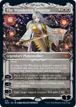 The Wandering Emperor (SHOWCASE) (FOIL) : 316 KAMIGAWA NEON DYNASTY - Magic the Gathering Single Card