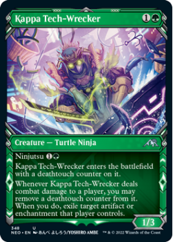 Kappa Tech-Wrecker (SHOWCASE) : 348 KAMIGAWA NEON DYNASTY - Magic the Gathering Single Card