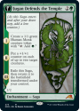 Jugan Defends the Temple // Remnant of the Rising Star (BORDERLESS) : 475 KAMIGAWA NEON DYNASTY - Magic the Gathering Single Card