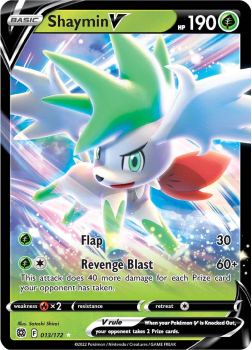 Shaymin V : SWORD AND SHIELD - BRILLIANT STARS 13/172 - Pokemon Single Card