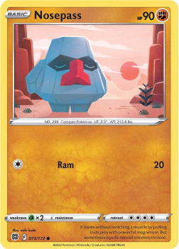 Nosepass : SWORD AND SHIELD - BRILLIANT STARS 73/172 - Pokemon Single Card