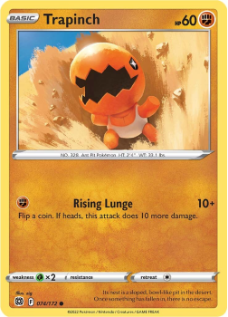 Trapinch : SWORD AND SHIELD - BRILLIANT STARS 74/172 - Pokemon Single Card