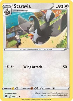 Staravia : SWORD AND SHIELD - BRILLIANT STARS 118/172 - Pokemon Single Card