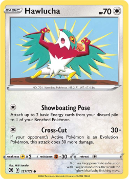 Hawlucha : SWORD AND SHIELD - BRILLIANT STARS 127/172 - Pokemon Single Card
