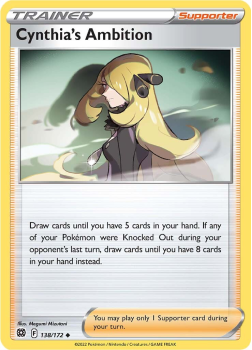 Cynthia's Ambition : SWORD AND SHIELD - BRILLIANT STARS 138/172 - Pokemon Single Card