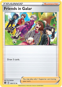 Friends in Galar : SWORD AND SHIELD - BRILLIANT STARS 140/172 - Pokemon Single Card