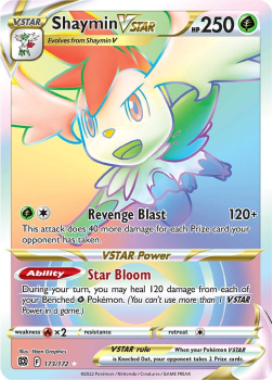 Shaymin VSTAR : SWORD AND SHIELD - BRILLIANT STARS 173/172 - Pokemon Single Card