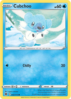 Cubchoo : SWORD AND SHIELD - BRILLIANT STARS 42/172 - Pokemon Single Card