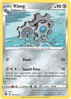 Klang : SWORD AND SHIELD - BRILLIANT STARS 103/172 - Pokemon Single Card