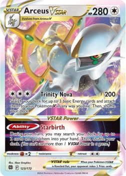 Arceus VSTAR : SWORD AND SHIELD - BRILLIANT STARS 123/172 - Pokemon Single Card