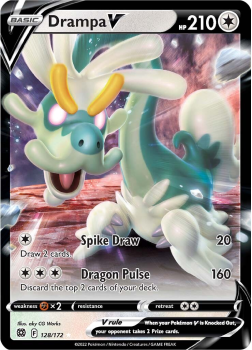 Drampa V : SWORD AND SHIELD - BRILLIANT STARS 128/172 - Pokemon Single Card