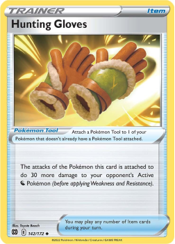 Hunting Gloves : SWORD AND SHIELD - BRILLIANT STARS 142/172 - Pokemon Single Card